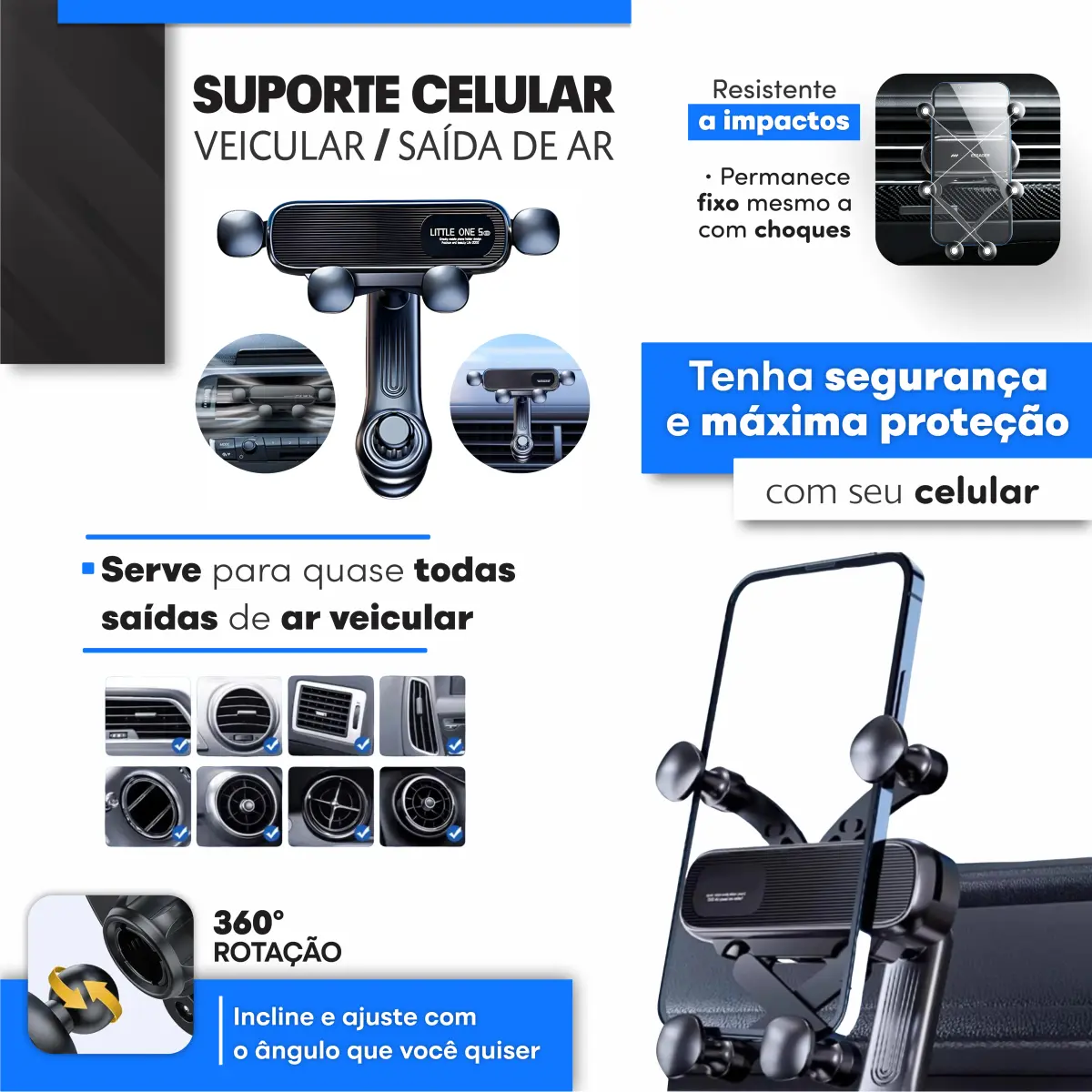 Suporte Magnético Gurumania para Saída de Ar: Vale a Pena? Avaliação Completa gu f03