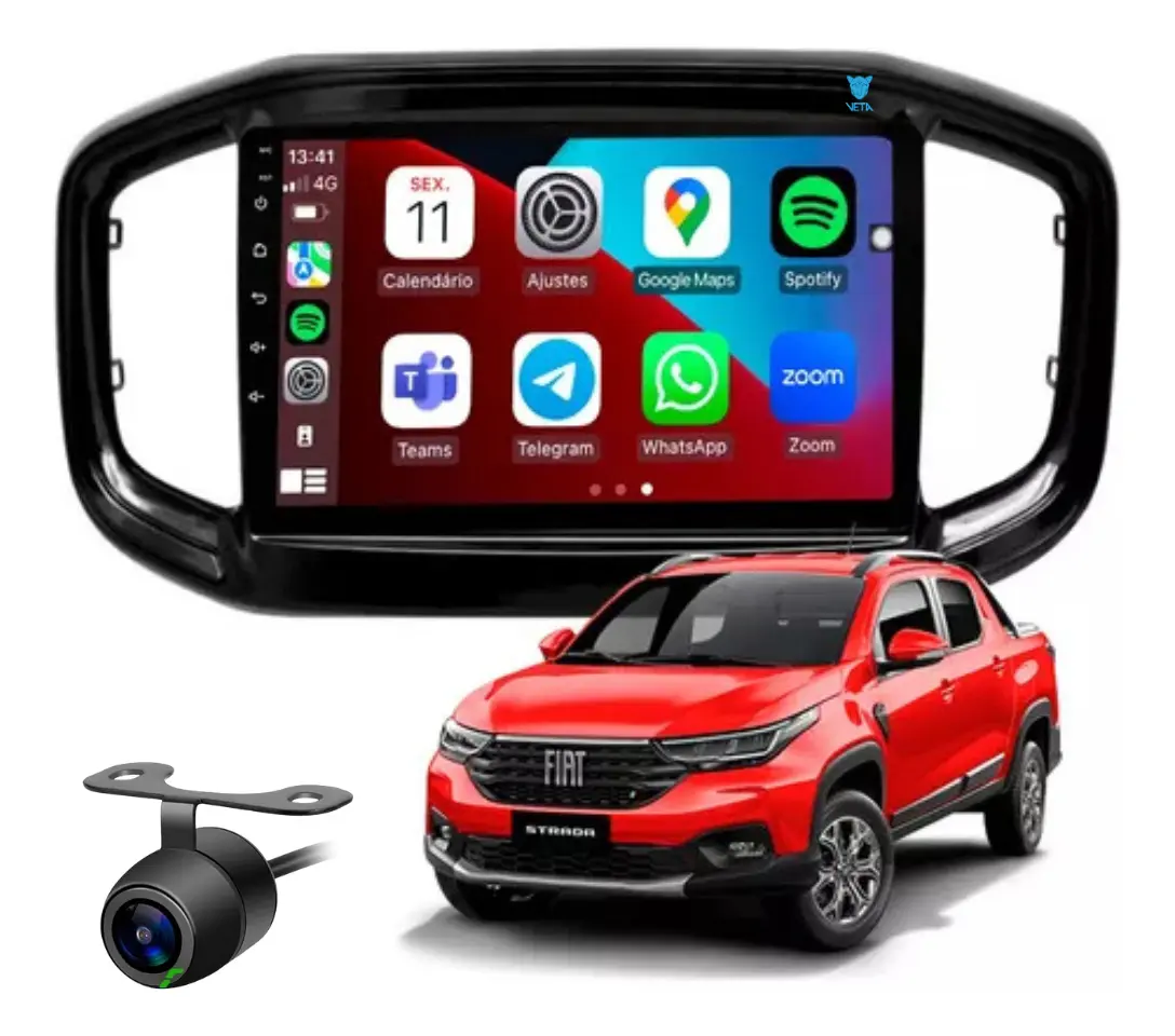 Central Multimídia Rover 9" para Fiat Strada 2020–2025: Vale a Pena? Avaliação Completa Central Multimídia Rover 9 Fiat Strada 2020-2025